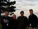 Rune AnnBerit Flemming og Fredrik i solnedgang